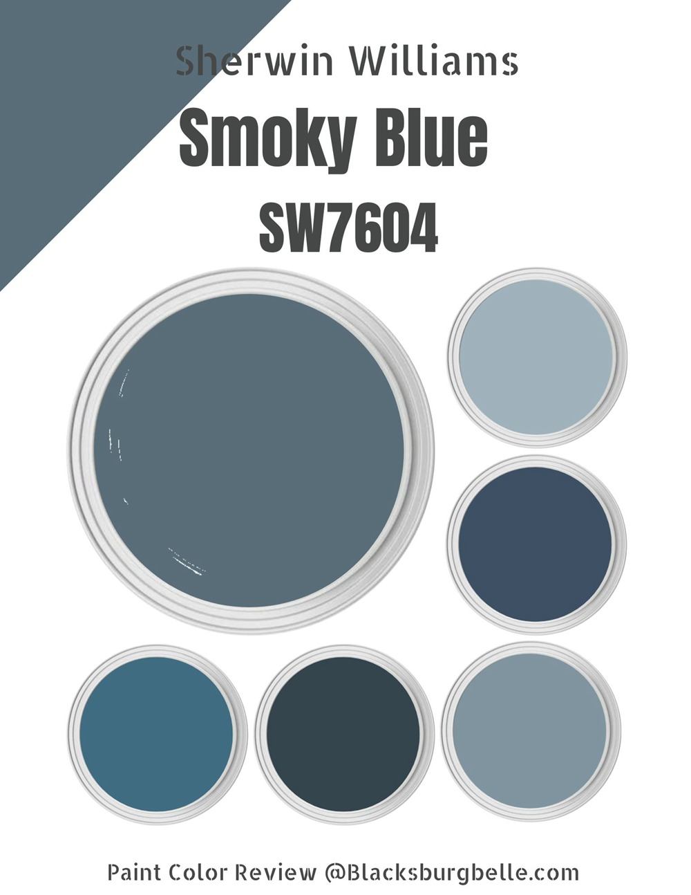 Sherwin Williams Smoky Blue (Palette, Coordinating & Inspirations)