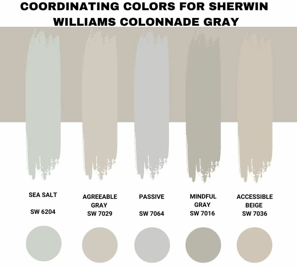 Sherwin Williams Colonnade Gray (Palette, Coordinating & Inspirations)