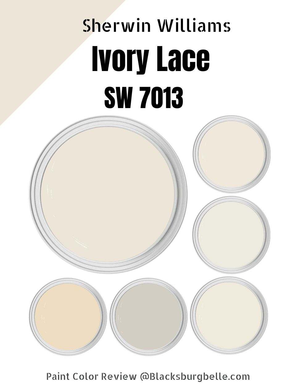Ivory Lace SW 7013 - White & Pastel Paint Color - Sherwin-Williams   Sherwin williams paint colors, White paint colors, Pastel paint colors