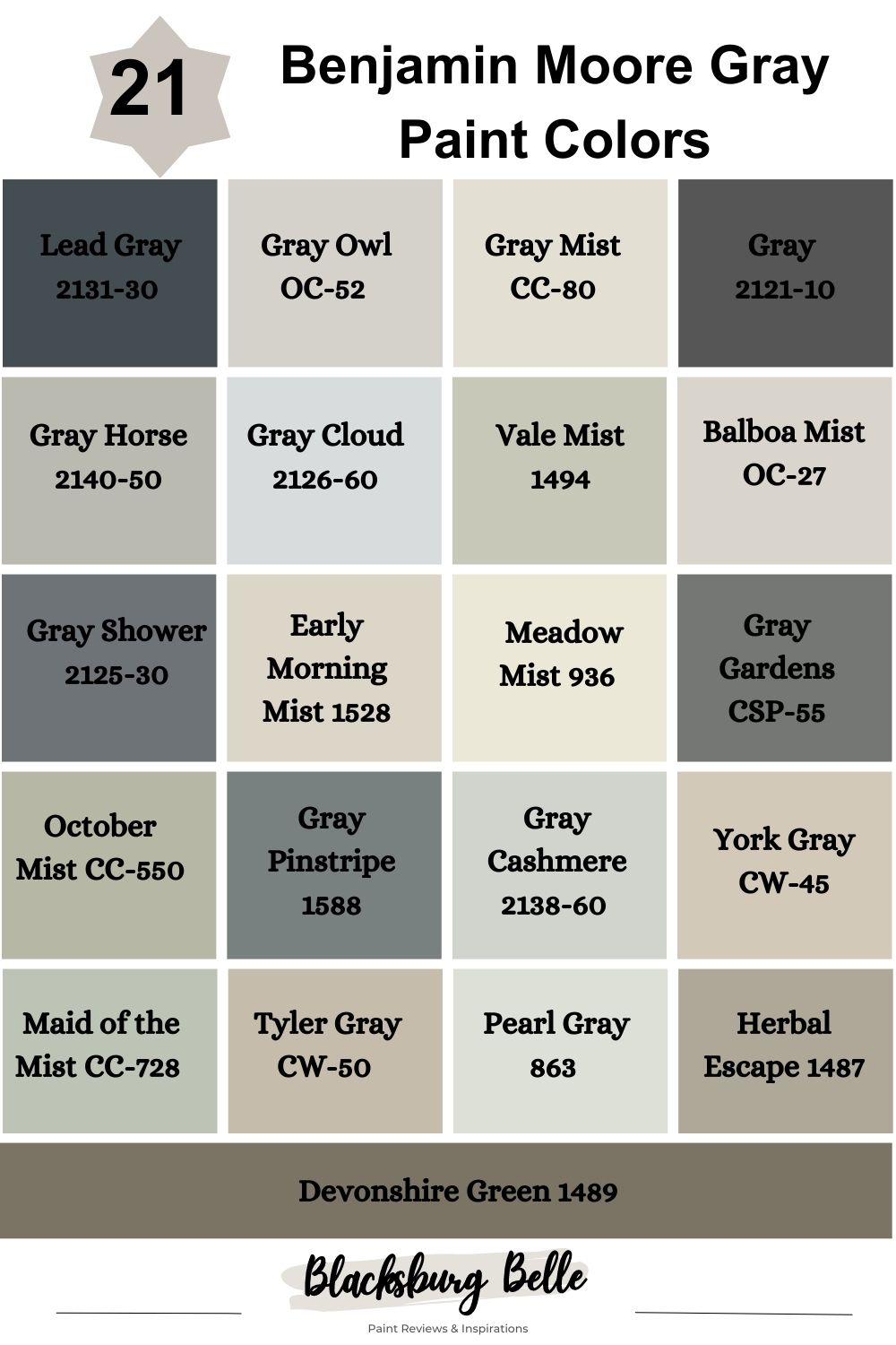 2131-30 Lead Gray - Paint Color