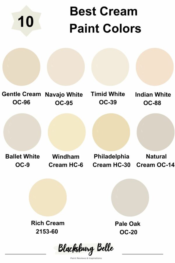 Best Cream Paint Colors 600x900 